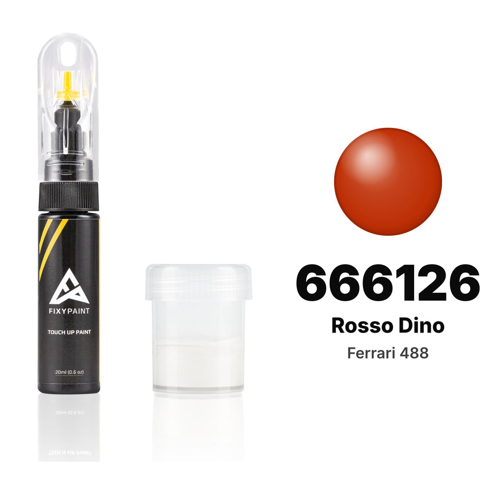Lackstift für Ferrari 488 – 666126 Rosso Dino (2019–2020), Set Standard