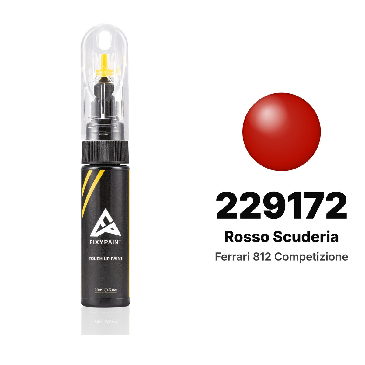 Pintura de retoque para Ferrari 812 Competizione – 229172 Rosso Scuderia (2021–2024), kit Básico