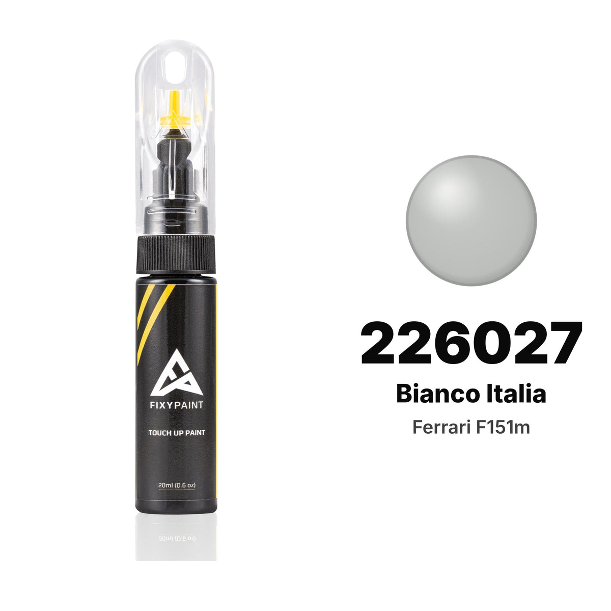 Vernice ritocco per Ferrari F151M – 226027 Bianco Italia (2019–2021), kit Base