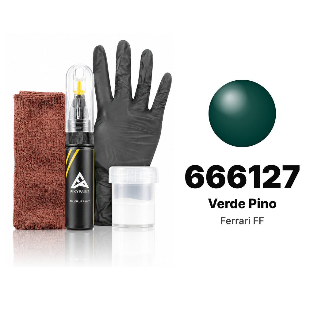 Touch-up paint for Ferrari FF 666127 Verde Pino, Complete kit