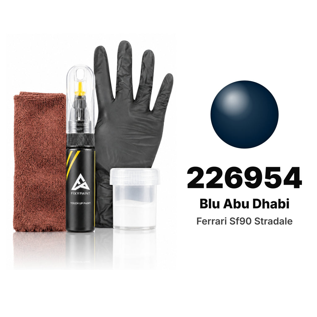 Touch-up paint for Ferrari SF90 Stradale 226954 Blu Abu Dhabi, Complete kit