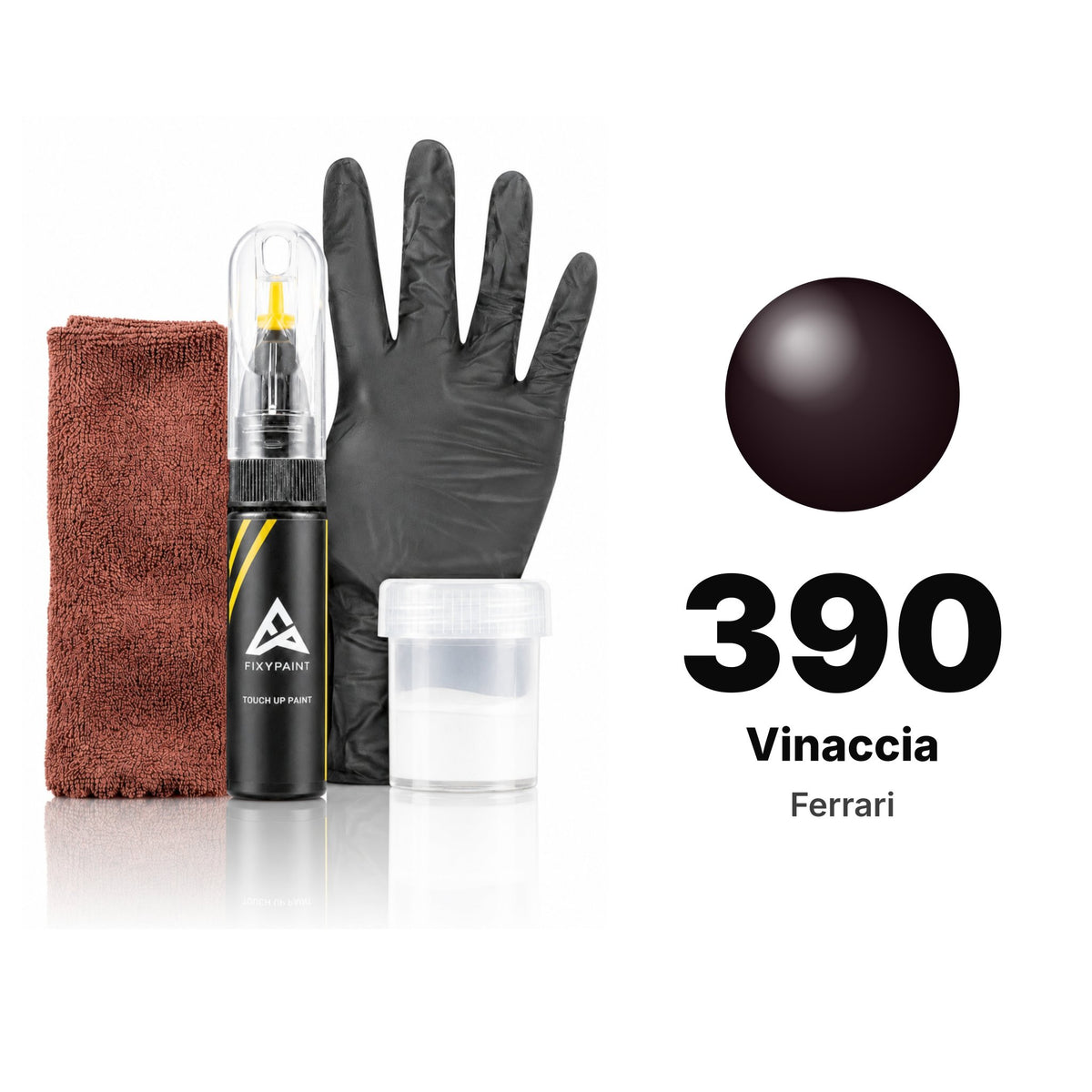 Touch-up paint for Ferrari 390 Vinaccia, Complete kit