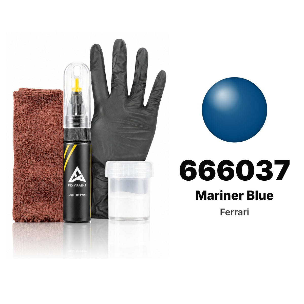 Touch-up paint for Ferrari 666037 Mariner Blue, Complete kit