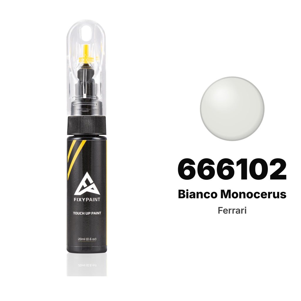 Lackstift für Ferrari – 666102 Bianco Monocerus (alle Modelle, 2009–2012), Set Basis