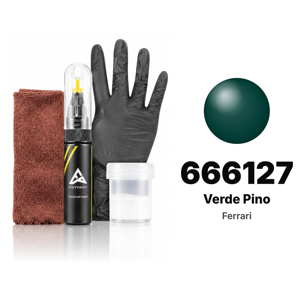 Touch-up paint for Ferrari 666127 Verde Pino, Complete kit