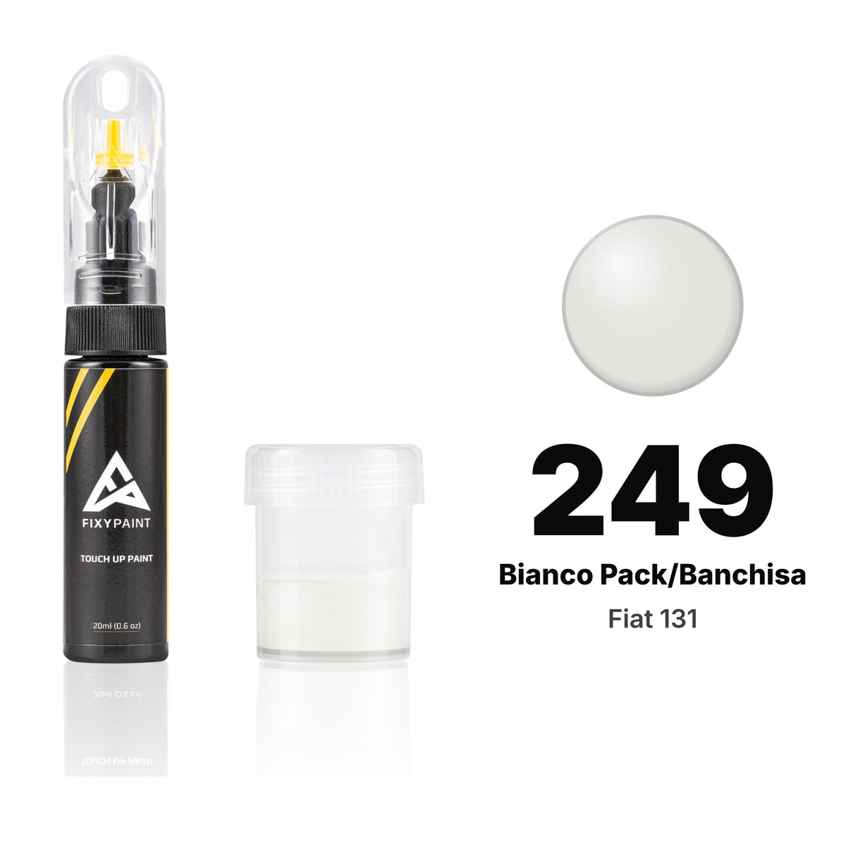 Touch-up paint for Fiat 131 249 Bianco Pack/Banchisa, Standard kit