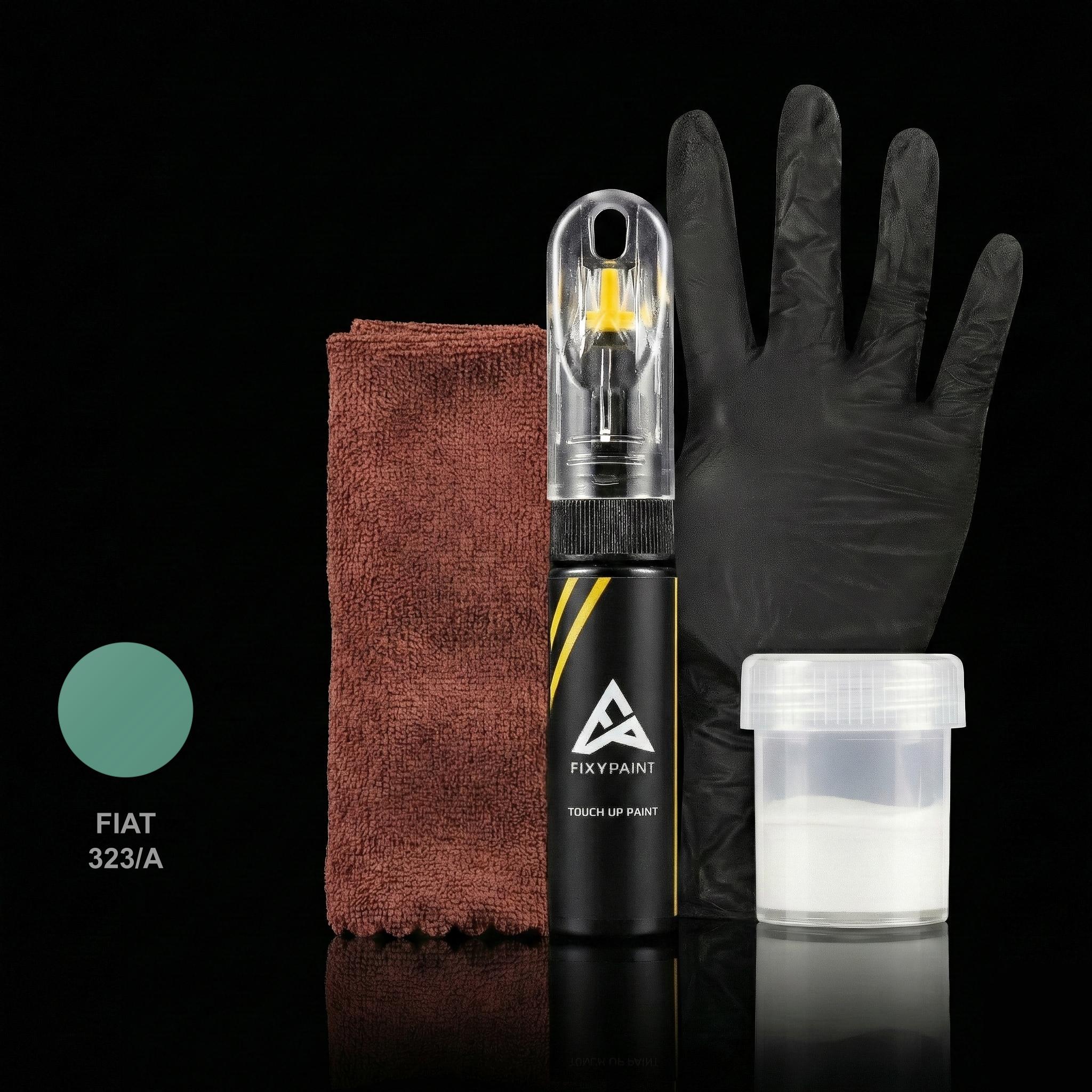 Fiat Universal touch up paint kit - VERDE MISTRAL 323/A scratch repair