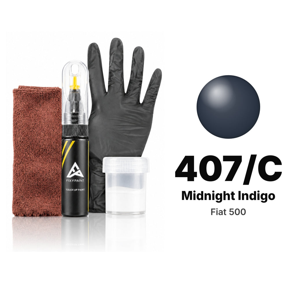 Touch-up paint for Fiat 500 407/C Midnight Indigo, Complete kit