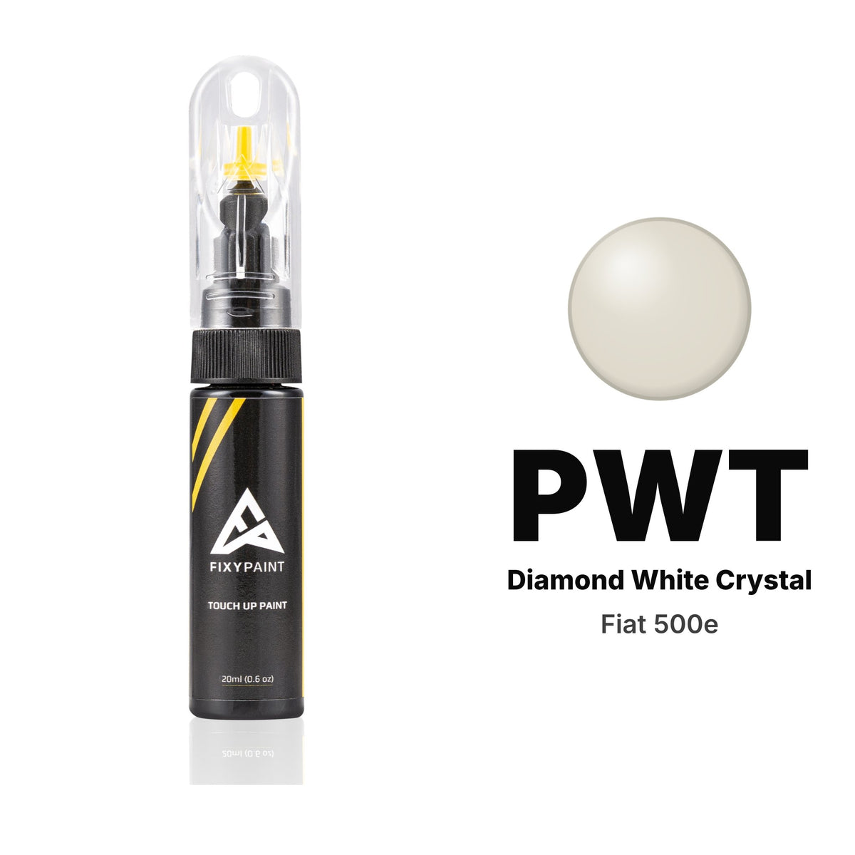 Touch-up paint for Fiat 500e PWT Diamond White Crystal, Basic kit