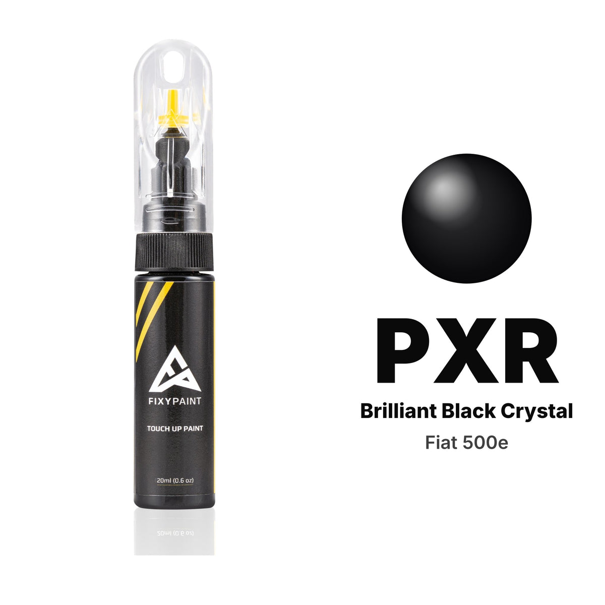 Touch-up paint for Fiat 500e PXR Brilliant Black Crystal, Basic kit