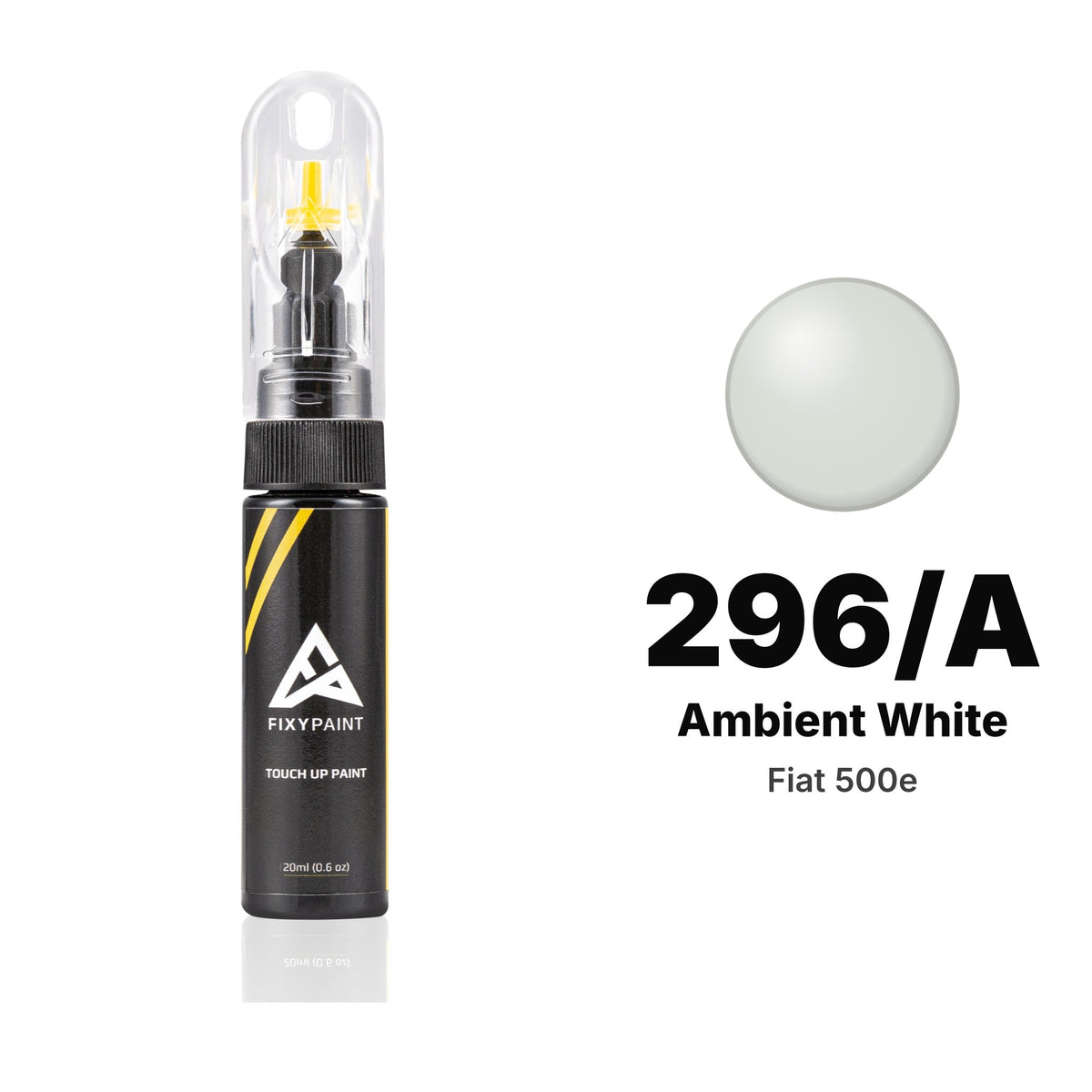 Fiat 500e 296/A Ambient White touch-up paint, Basic kit