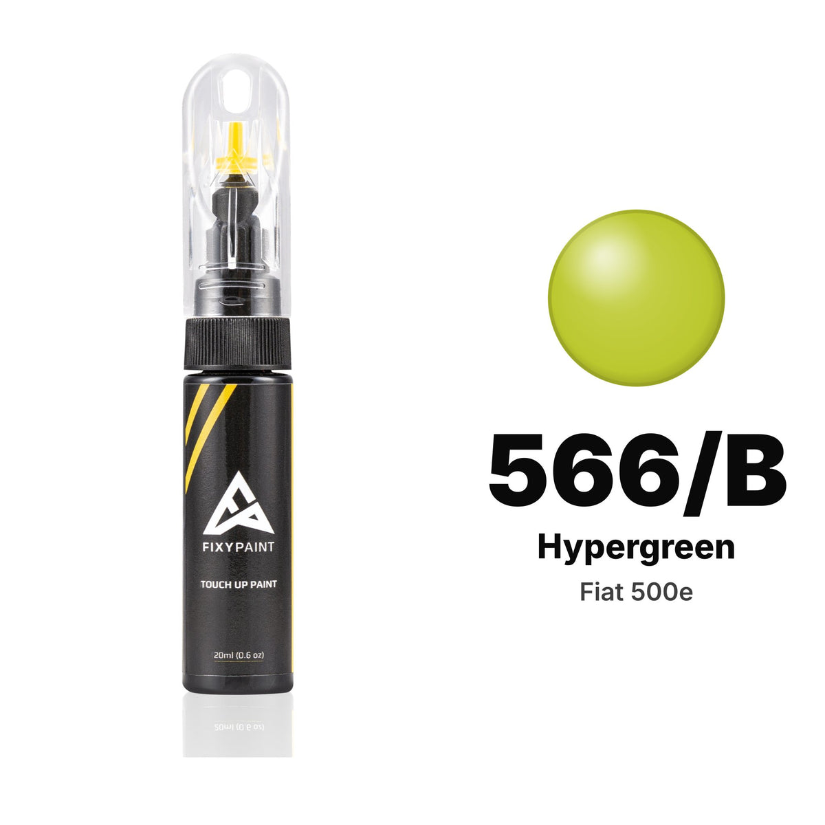 Fiat 500e 566/B Hypergreen touch-up paint, Basic kit
