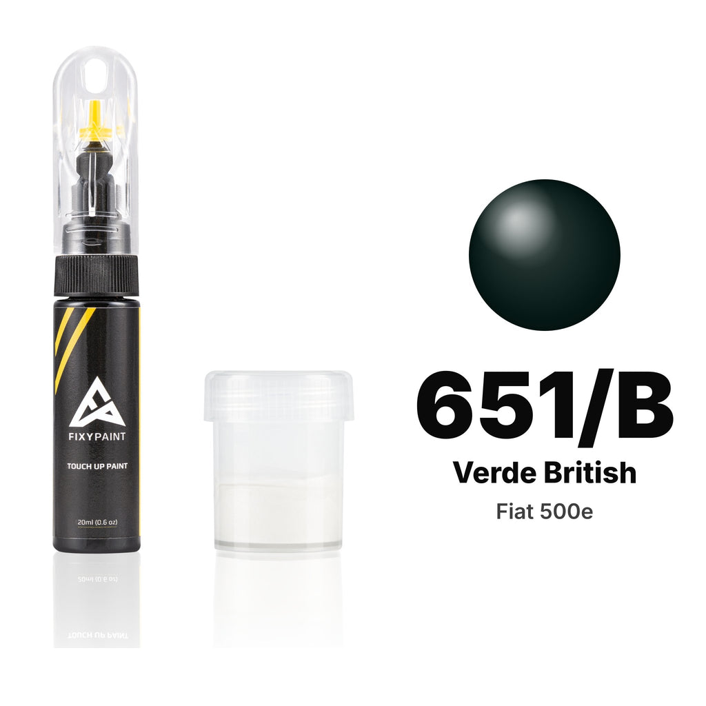 Touch-up paint for Fiat 500e 651/B Verde British, Standard kit