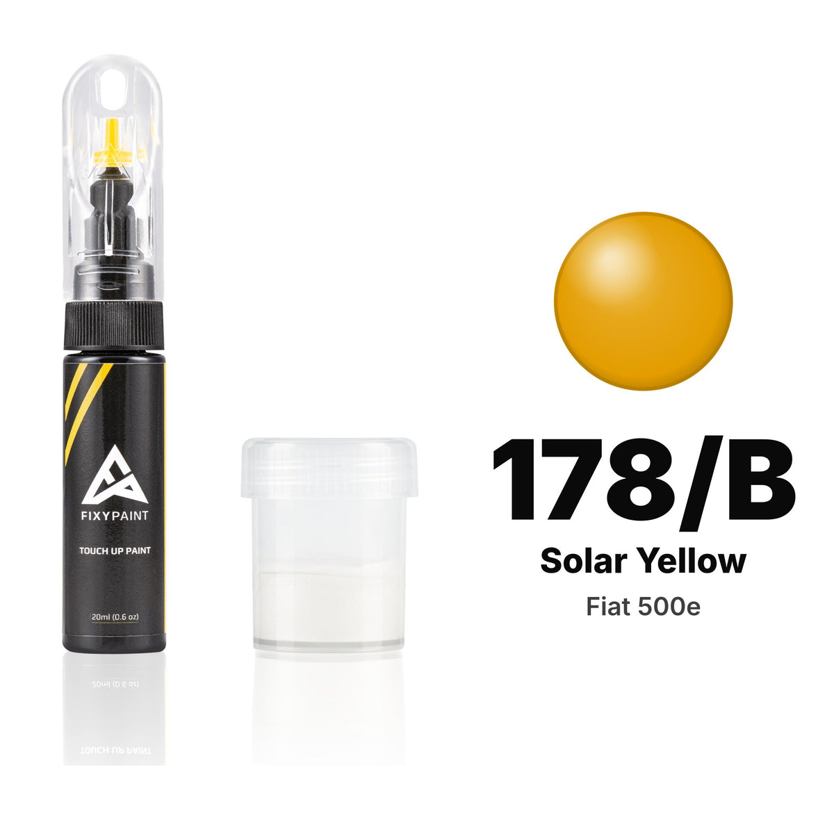 Touch-up paint for Fiat 500e 178/B Solar Yellow, Standard kit