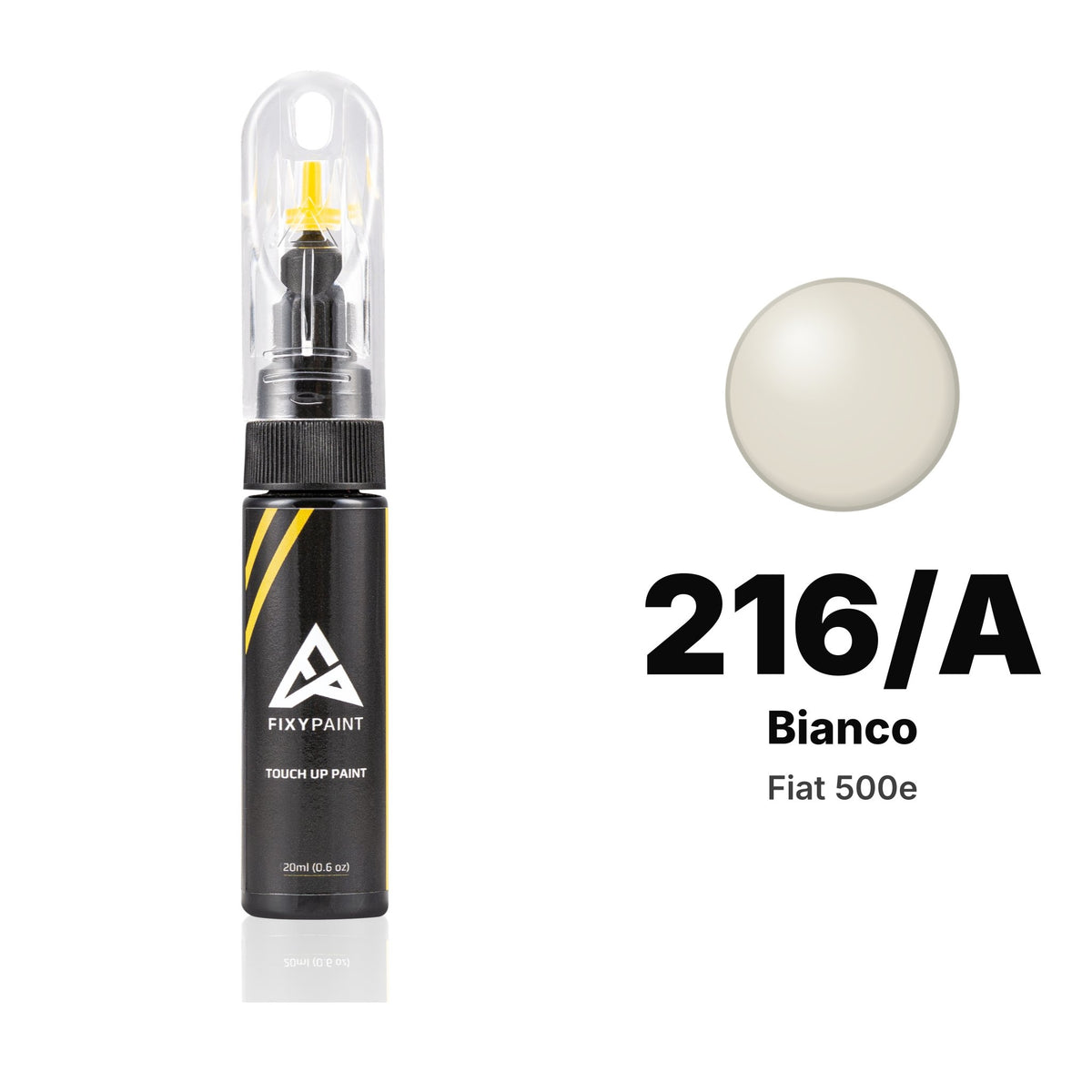 Touch-up paint for Fiat 500e 216/A Bianco, Basic kit