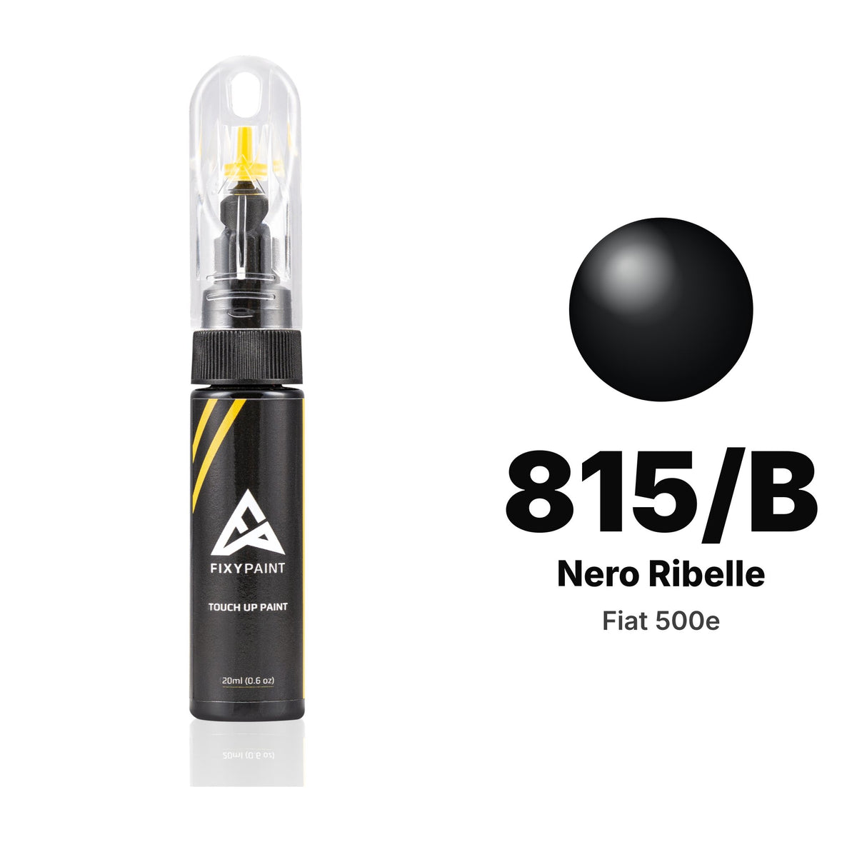 Touch-up paint for Fiat 500e 815/B Nero Ribelle, Basic kit