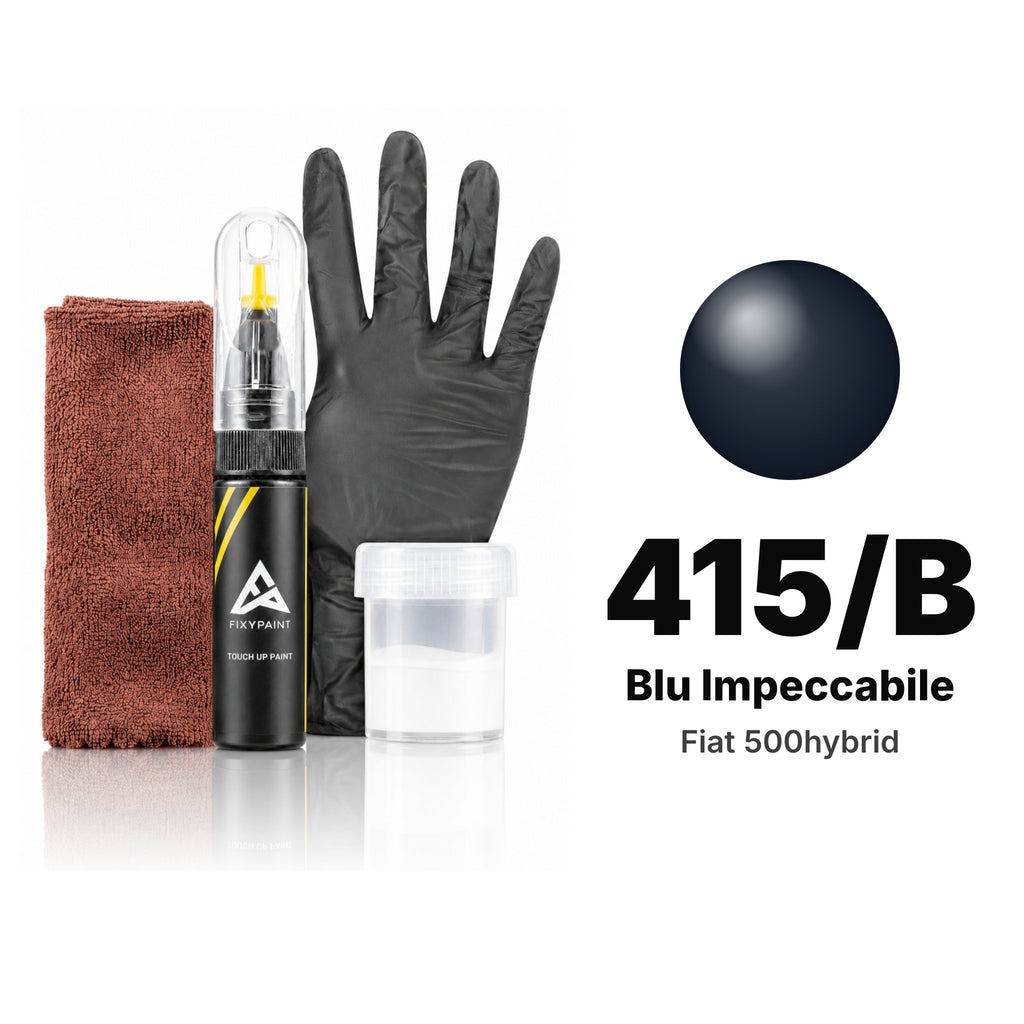Touch-up paint for Fiat 500hybrid 415/B Blu Impeccabile, Complete kit