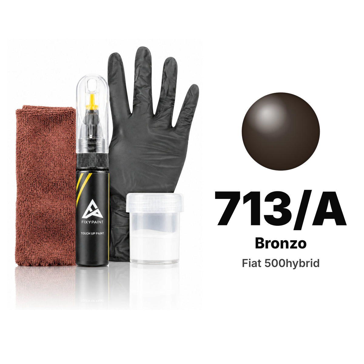 Touch-up paint for Fiat 500hybrid 713/A Bronzo, Complete kit