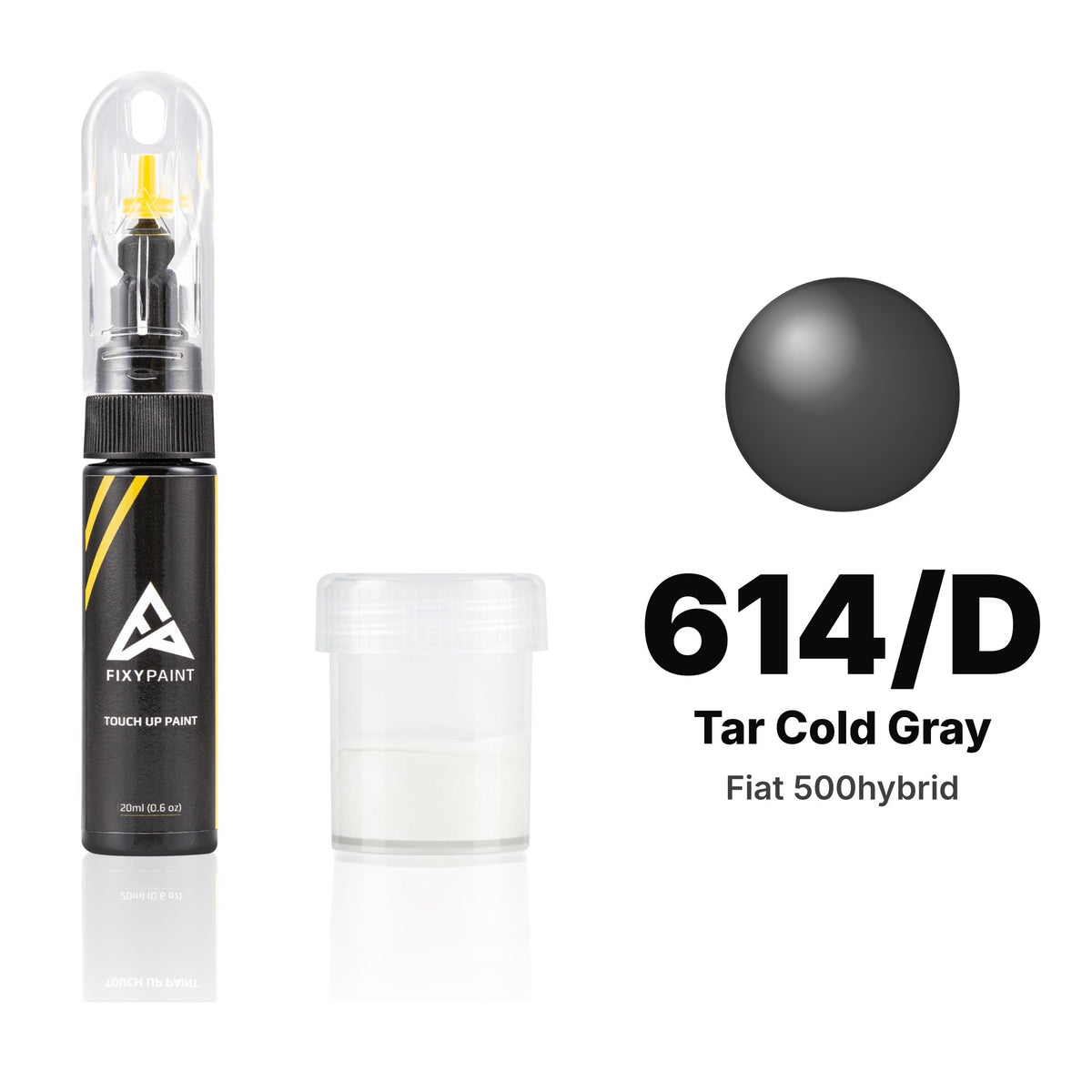 Touch-up paint for Fiat 500hybrid 614/D Tar Cold Gray, Standard kit