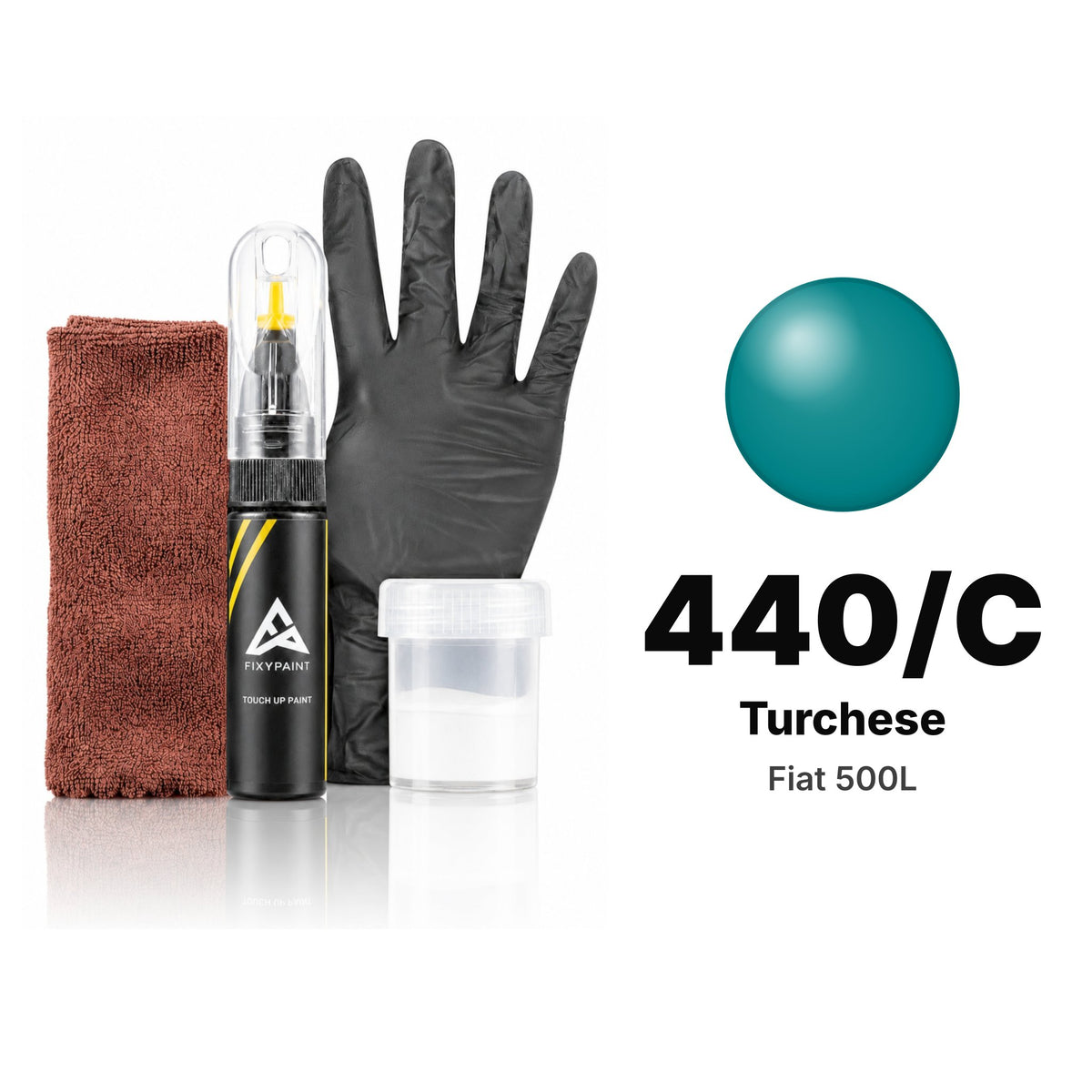 Touch-up paint for Fiat 500L 440/C Turchese, Complete kit