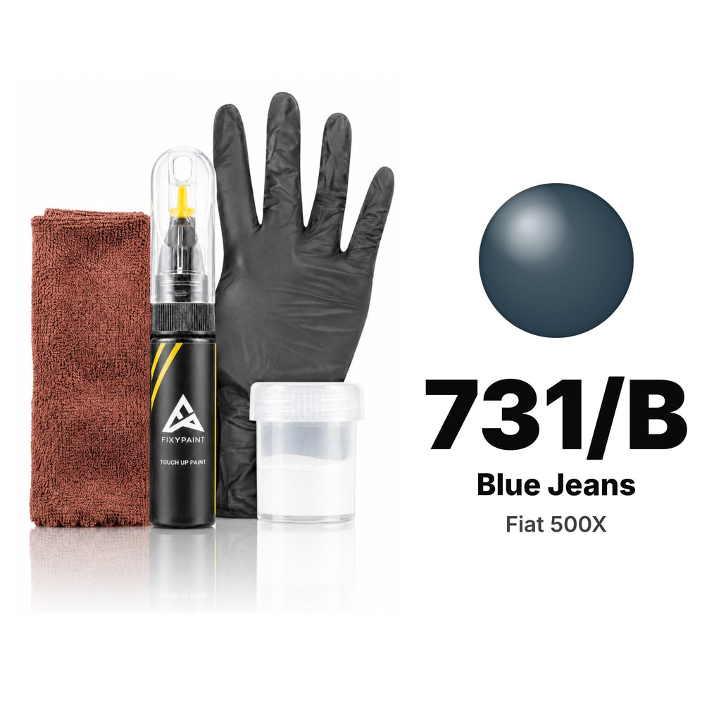 Touch-up paint for Fiat 500X 731/B Blue Jeans, Complete kit