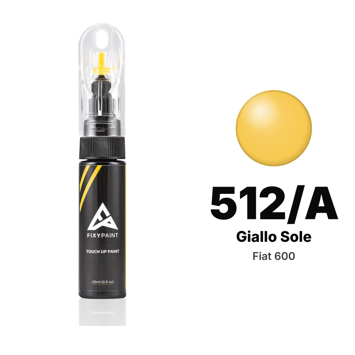 Fiat 600 512/A Giallo Sole touch-up paint, Basic kit