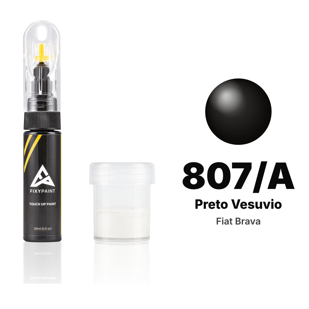 Touch-up paint for Fiat Brava 807/A Preto Vesuvio, Standard kit