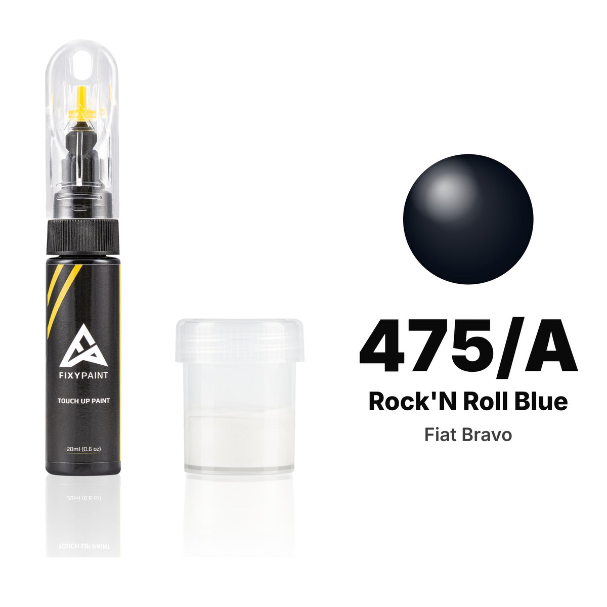 Touch-up paint for Fiat Bravo 475/A Rock'N Roll Blue, Standard kit