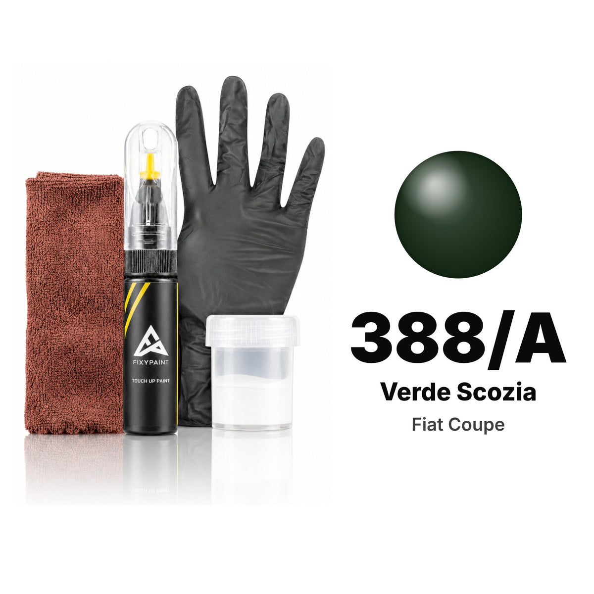 Touch-up paint for Fiat Coupe 388/A Verde Scozia, Complete kit