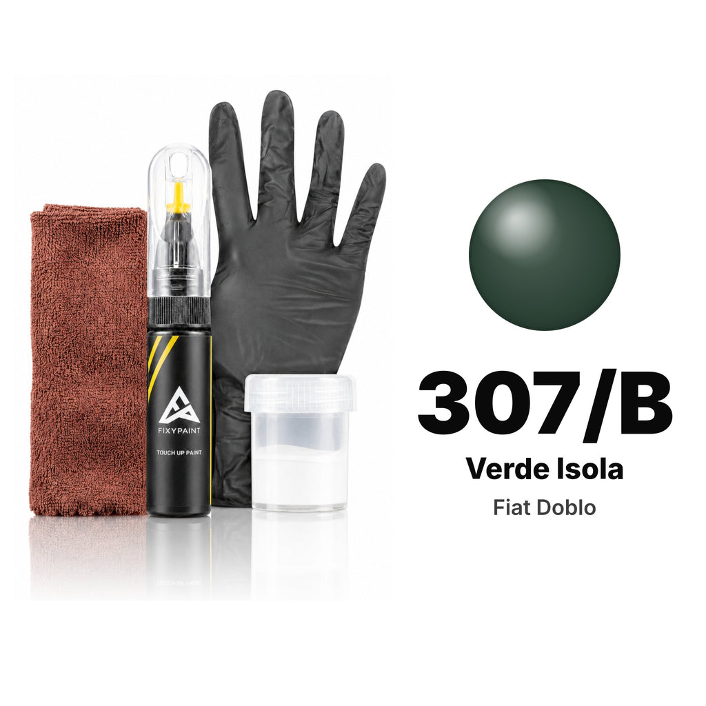Touch-up paint for Fiat Doblo 307/B Verde Isola, Complete kit