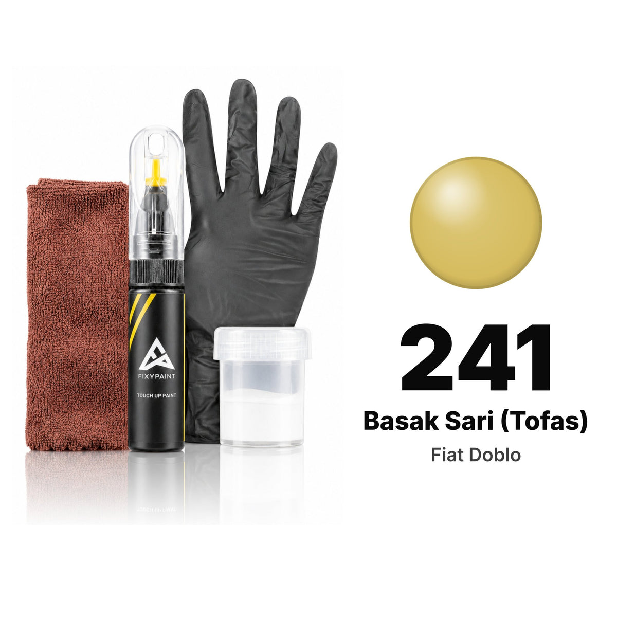 Touch-up paint for Fiat Doblo 241 Basak Sari (Tofas), Complete kit