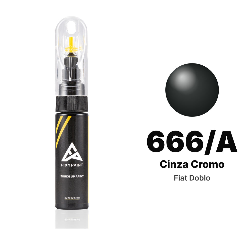Touch-up paint for Fiat Doblo 666/A Cinza Cromo, Basic kit