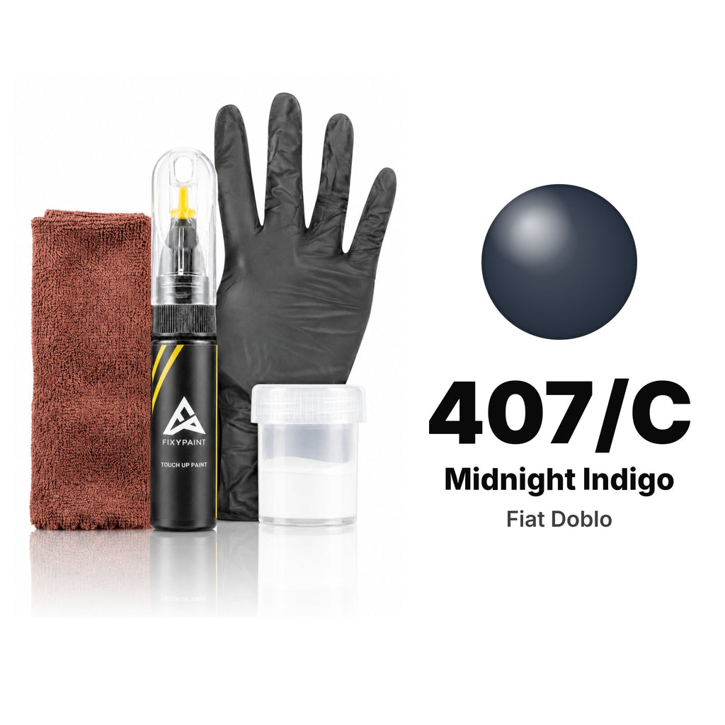 Touch-up paint for Fiat Doblo 407/C Midnight Indigo, Complete kit