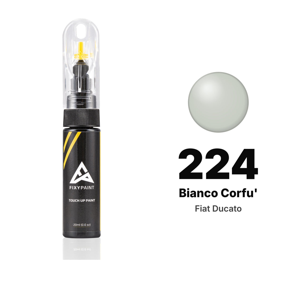 Touch-up paint for Fiat Ducato 224 Bianco Corfu', Basic kit