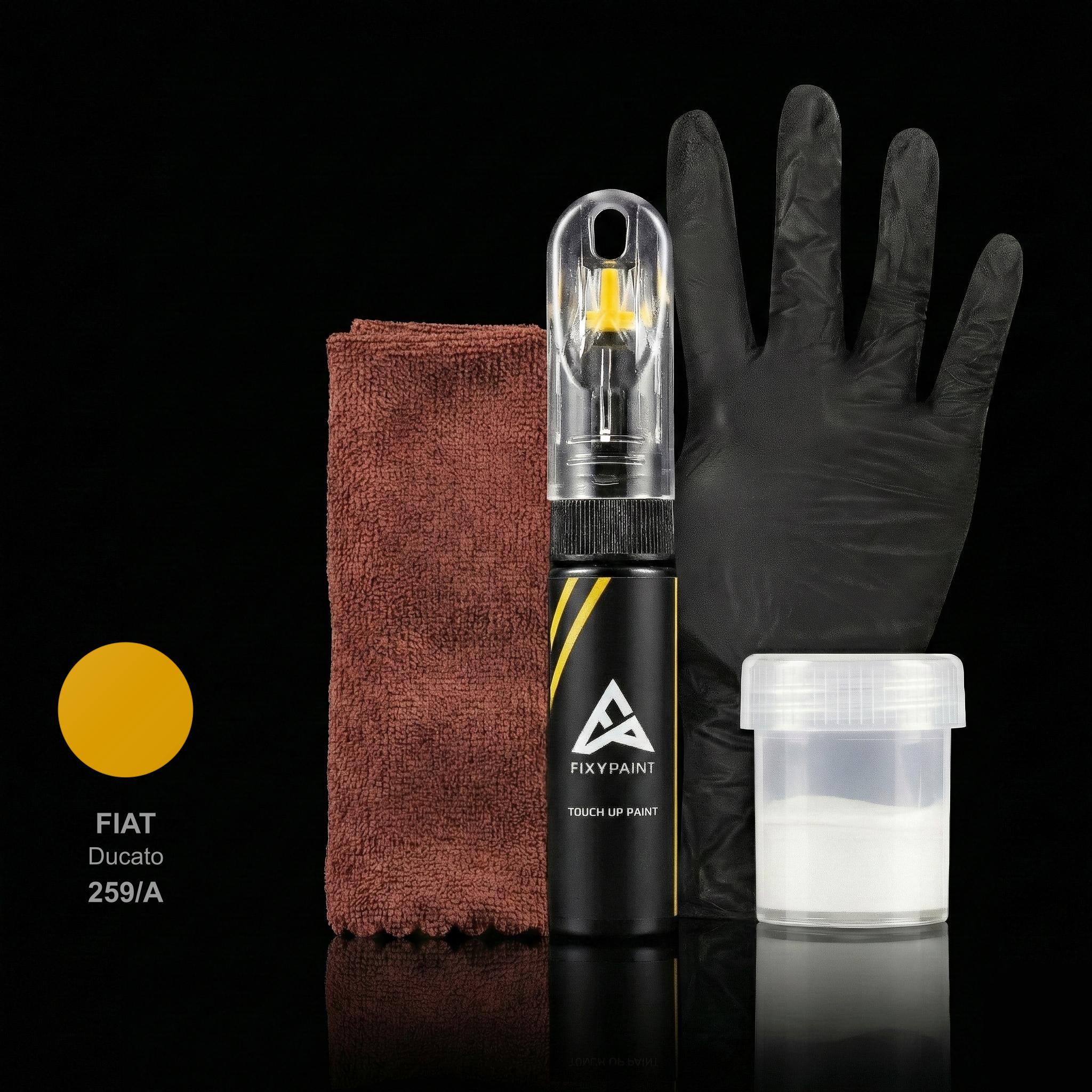 Fiat Ducato touch up paint kit - GIALLO POSTE TEDESCHE 259/A scratch repair