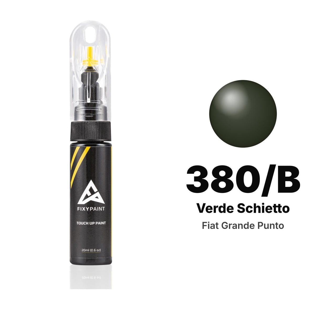 Vernice ritocco per Fiat Grande Punto – 380/B Verde Schietto (2005–2009), kit Base