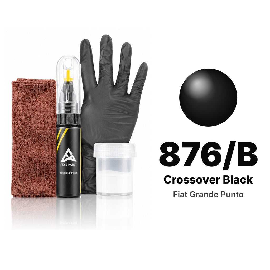 Lackstift für Fiat Grande Punto – 876/B Crossover Black (2009–2013), Set Komplett