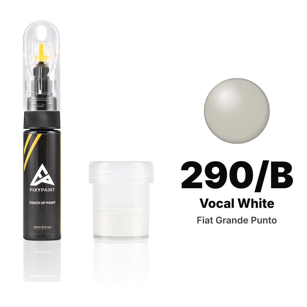 Touch-up paint for Fiat Grande Punto 290/B Vocal White, Standard kit