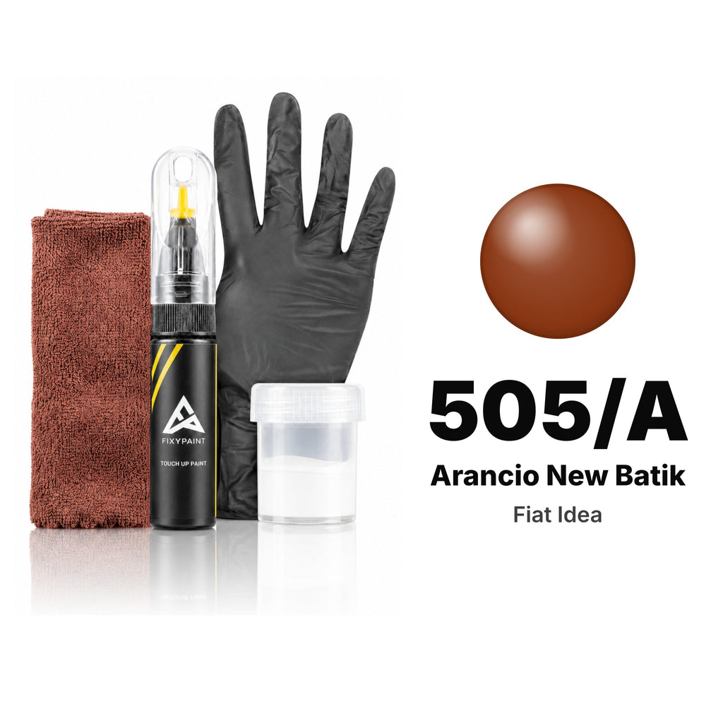 Touch-up paint for Fiat Idea 505/A Arancio New Batik, Complete kit
