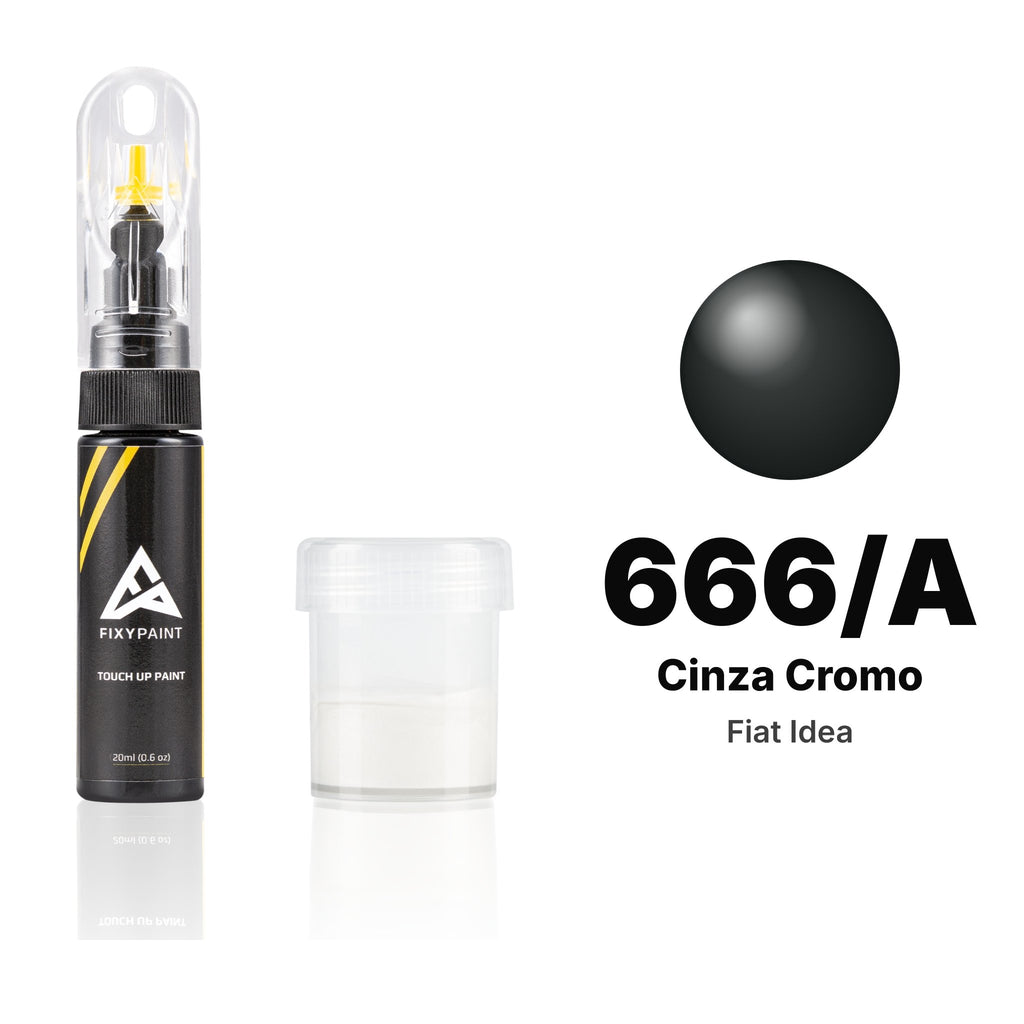 Lackstift für Fiat Idea – 666/A Cinza Cromo (ab 2008), Set Standard