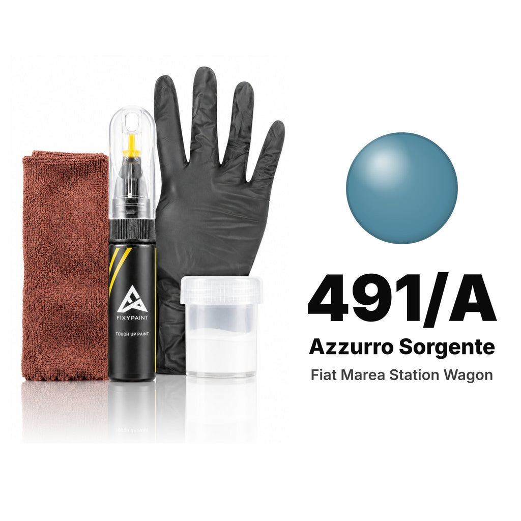 Touch-up paint for Fiat Marea Station Wagon 491/A Azzurro Sorgente, Complete kit