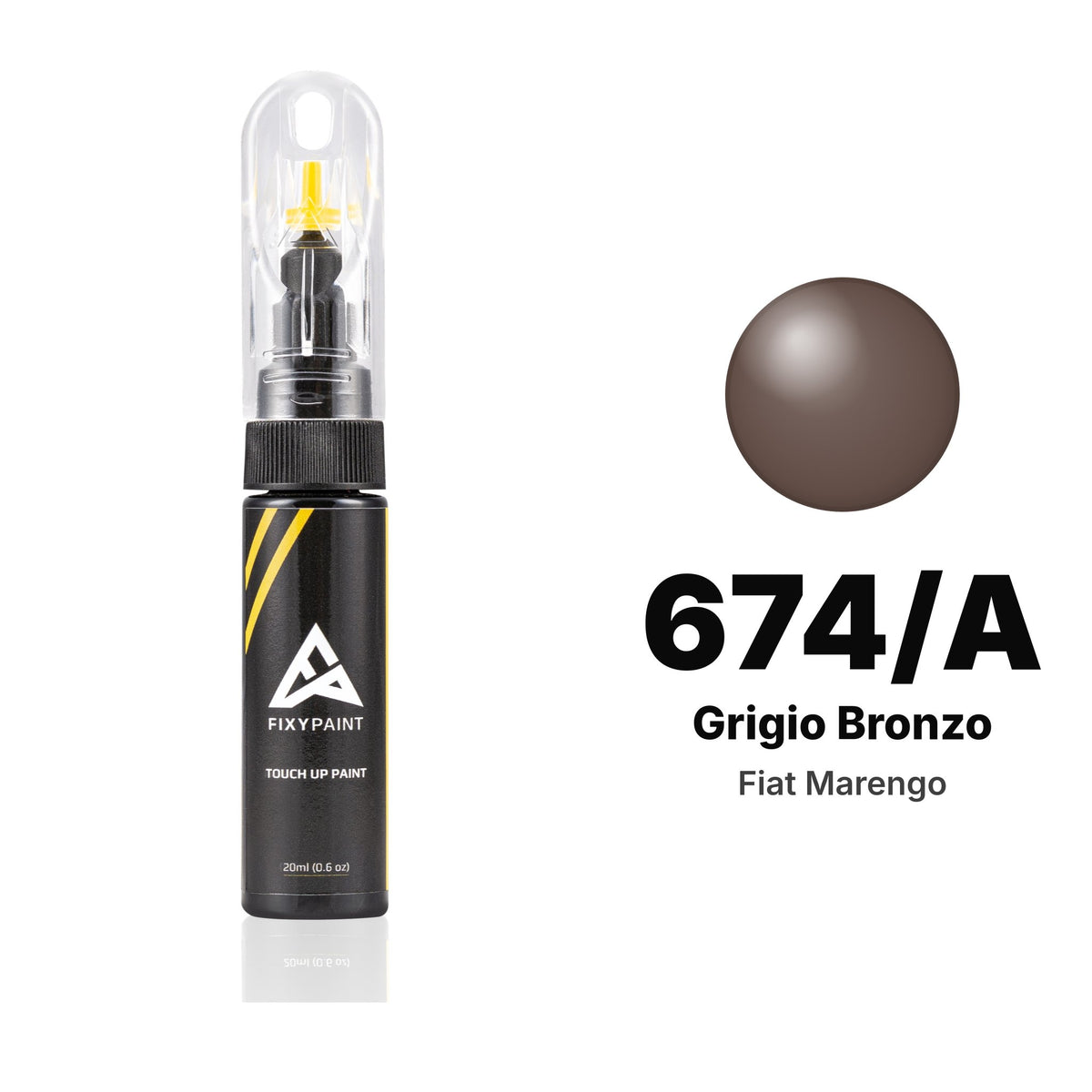 Fiat Marengo 674/A Grigio Bronzo touch-up paint, Basic kit