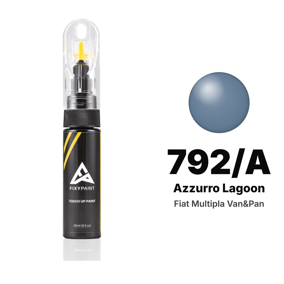 Touch-up paint for Fiat Multipla Van&Pan 792/A Azzurro Lagoon, Basic kit