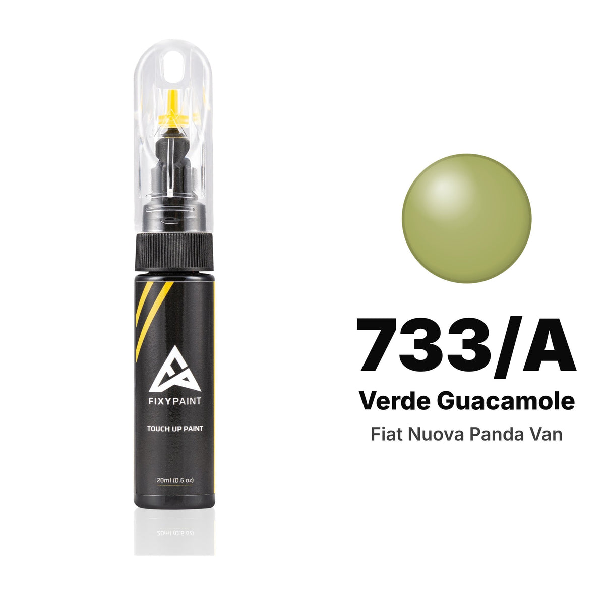 Touch-up paint for Fiat Nuova Panda Van 733/A Verde Guacamole, Basic kit