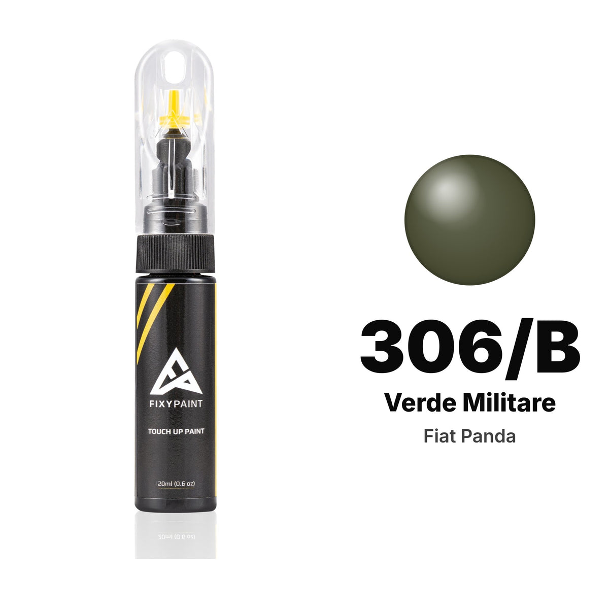 Touch-up paint for Fiat Panda 306/B Verde Militare, Basic kit