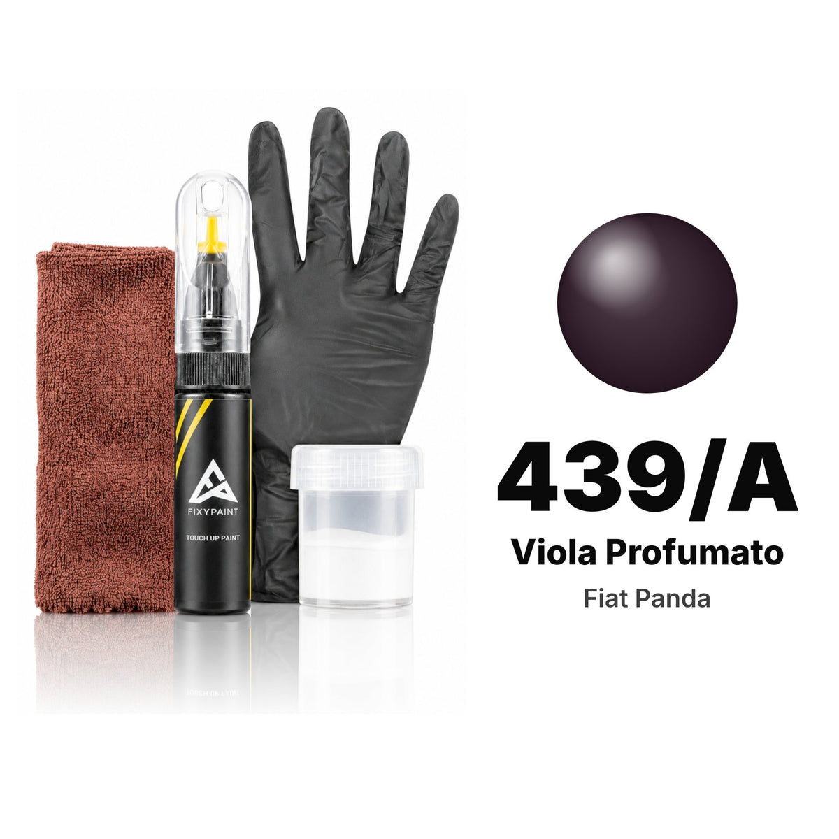 Peinture de retouche pour Fiat Panda – 439/A Viola Profumato (2013), kit Complet