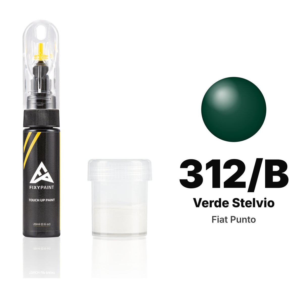 Touch-up paint for Fiat Punto 312/B Verde Stelvio, Standard kit