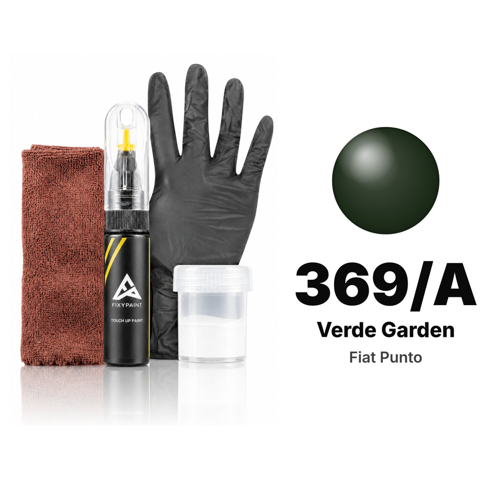 Touch-up paint for Fiat Punto 369/A Verde Garden, Complete kit