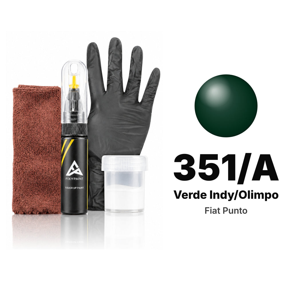 Touch-up paint for Fiat Punto 351/A Verde Indy/Olimpo, Complete kit