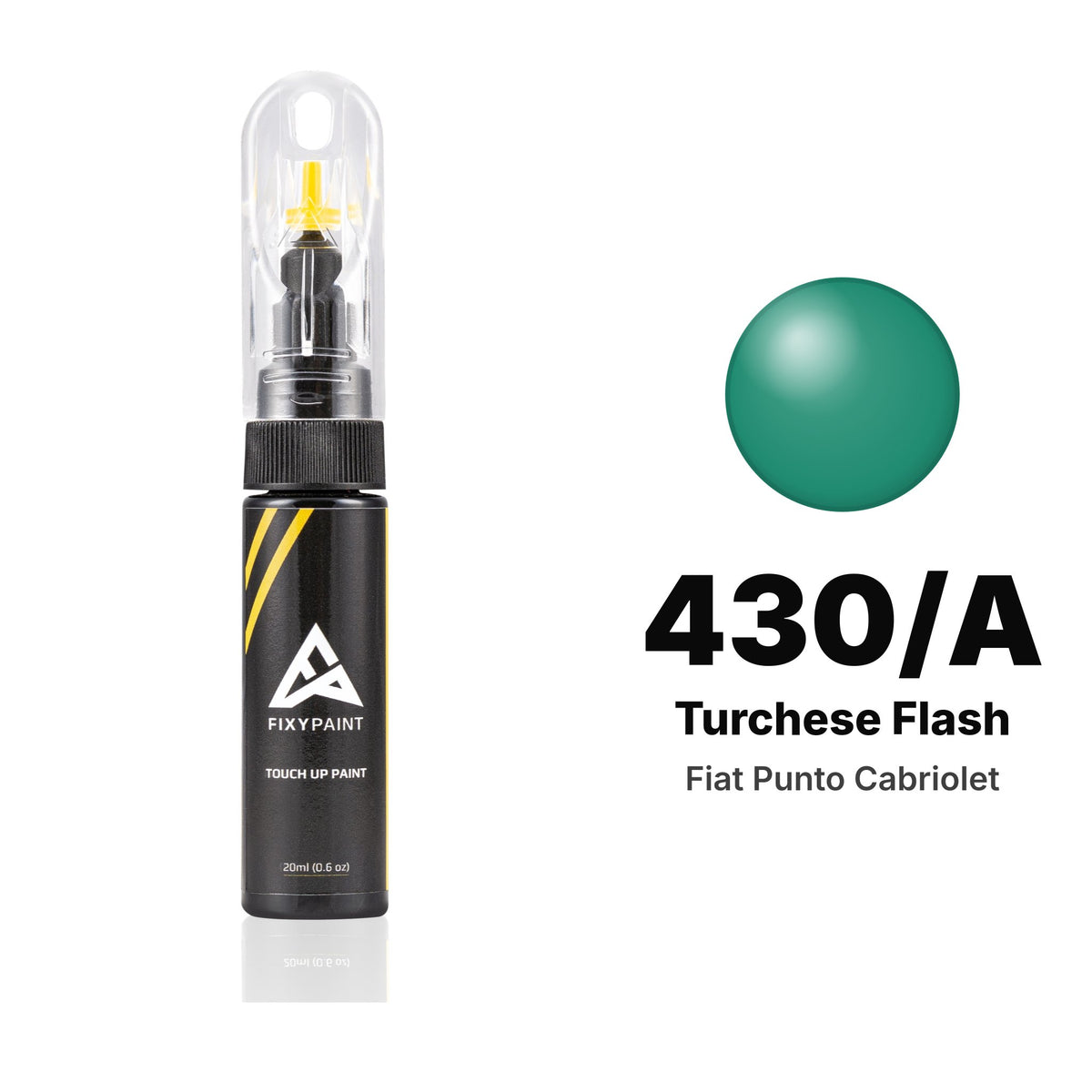 Touch-up paint for Fiat Punto Cabriolet 430/A Turchese Flash, Basic kit